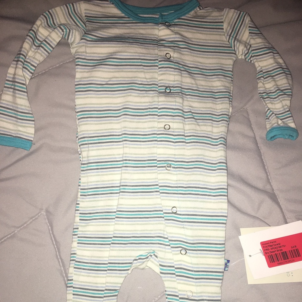 Kickee Pants - Boy Desert Stripe Coverall